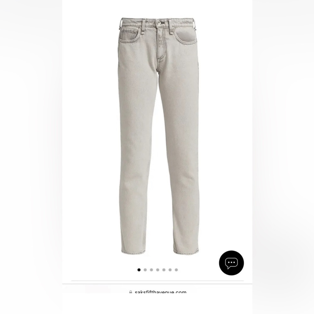 Rag & bone Dre Low Rise Slim Boyfriend Jean Dust color Fits 26